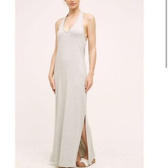 Anthropologie Saturday Sunday gray halter dress size small - Picture 2 of 8